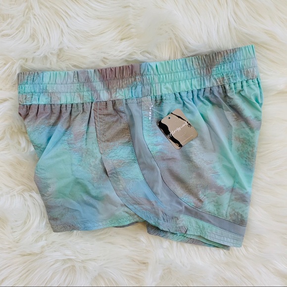 Free People Movement Tie Dye Shorts S Blue - Picture 5 of 11